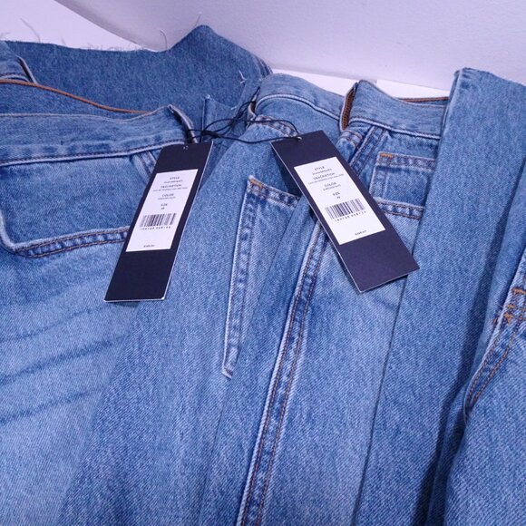 Veronica Beard Taylor Cropped High Rise Wide Enough Said Blue Jeans NWT 298 29 - Picture 7 of 9
